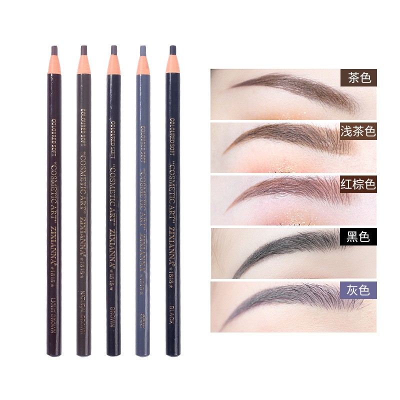 (Bán Buôn – Sỉ) Chì Xé Kẻ Lông Mày, Kẻ Chân Mày Cao Cấp 5 Màu Coloured Soft Cosmetics (Chustore Km6 Rẻ Vô Địch)