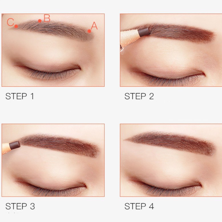 No:1818 Chì Xé Kẻ Chân Mày Hengsi Color Brow Art Cosmetic Nội Địa