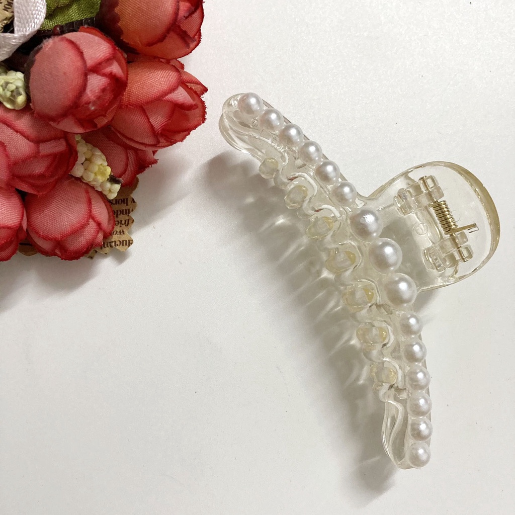 Bộ sưu tập kẹp tóc 14 răng màu trong hạt cườm