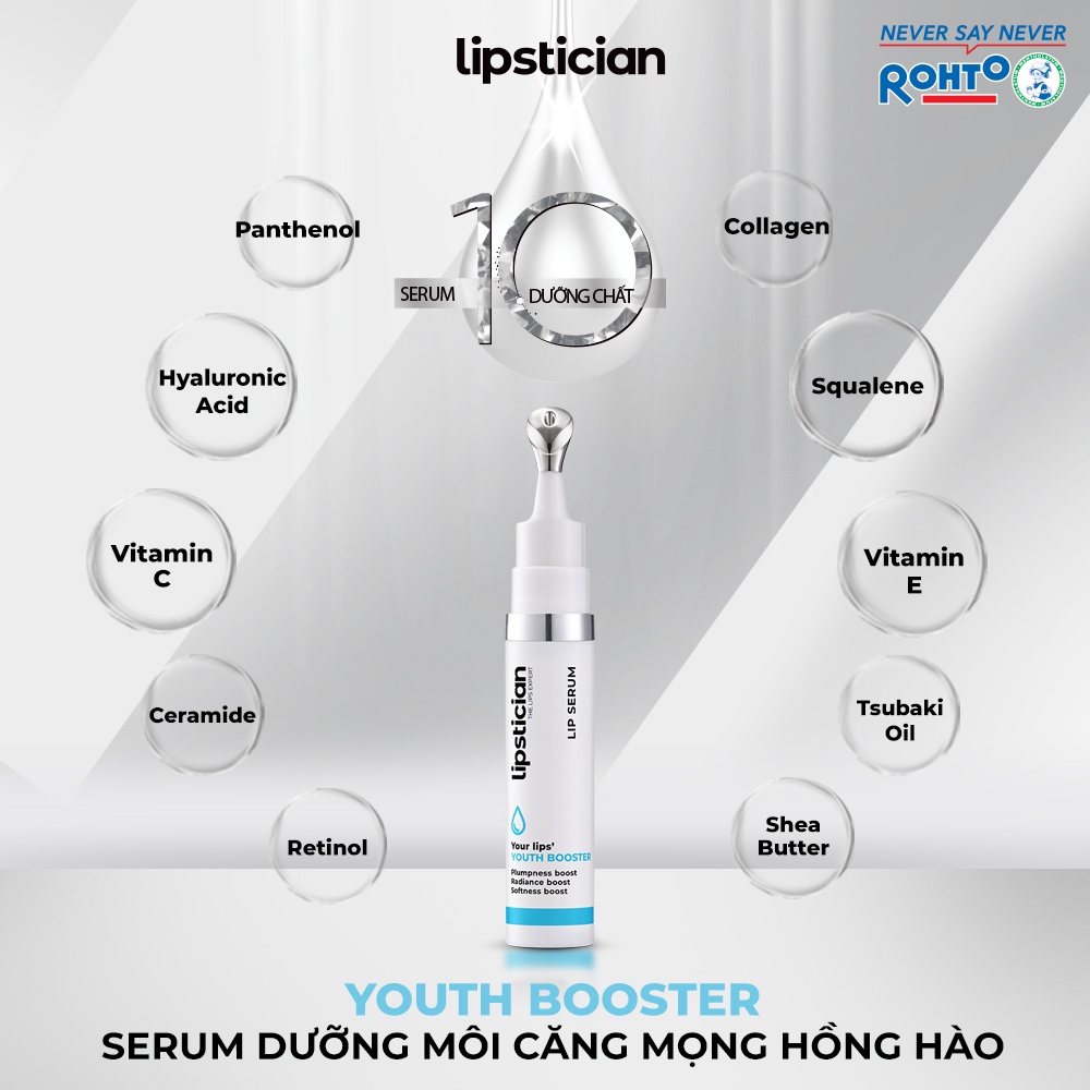 Serum dưỡng hồng môi và căng mọng Lipstician Lip Serum Youth Booster 9g