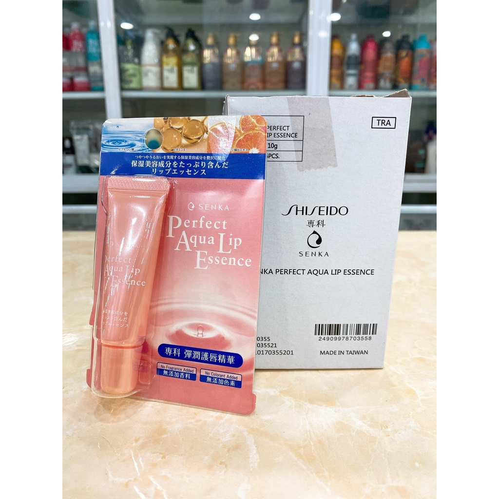 Tinh Chất – Son Dưỡng Môi Senka Cấp Ẩm & Ngừa Khô, Nẻ Môi Perfect Aqua Lip Balm 4.5g~10g