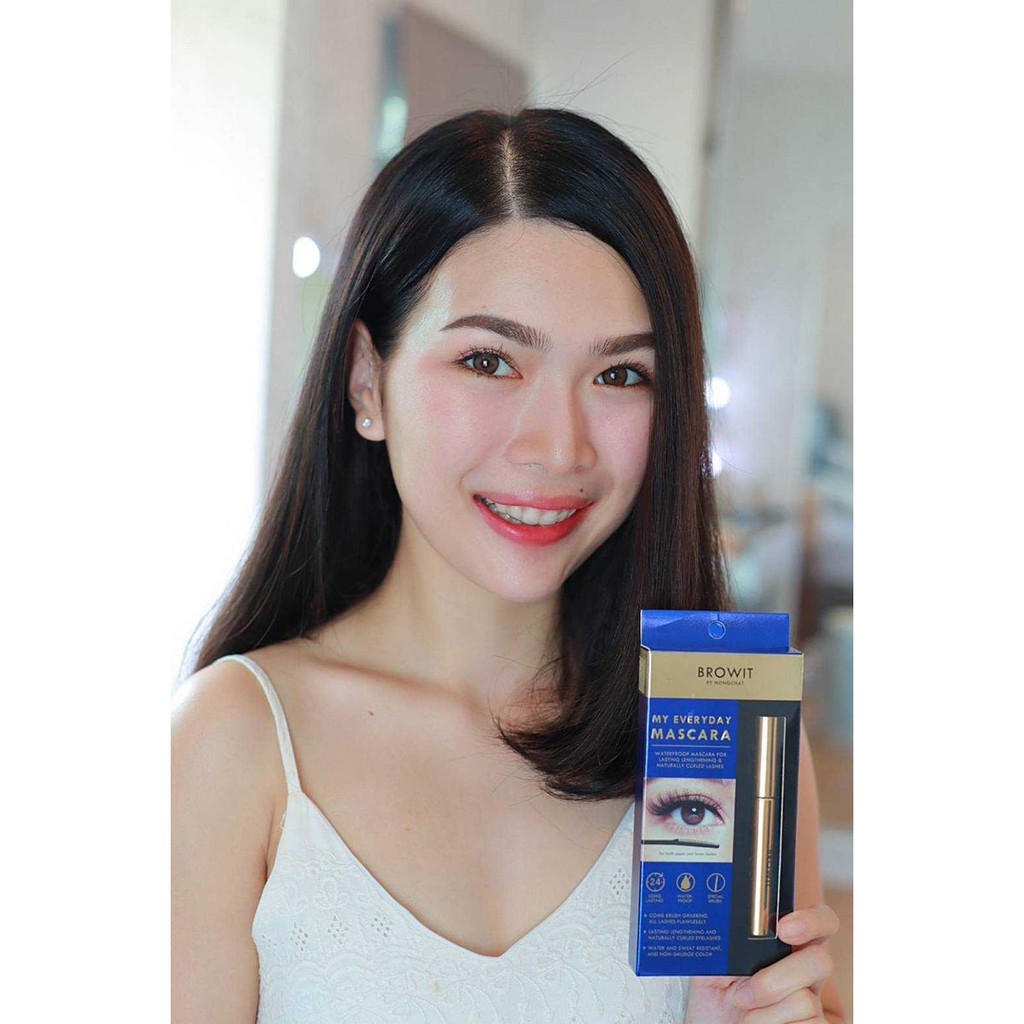 [Thái Lan] Mascara NongChat Browit My Everyday chuốt mi không trôi, làm dày, dài cong, tơi mi