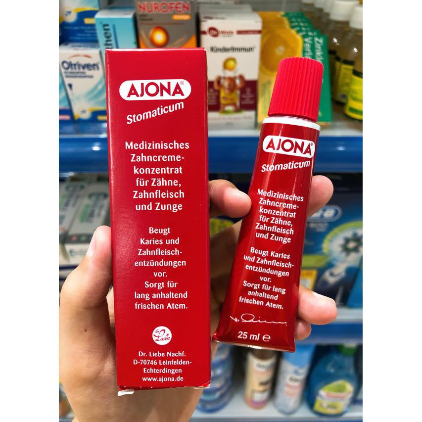 KEM ĐÁNH RĂNG AJONA TUÝP 25ML LOẠI BỎ CAO VÀ CHỐNG VIÊM LỢI