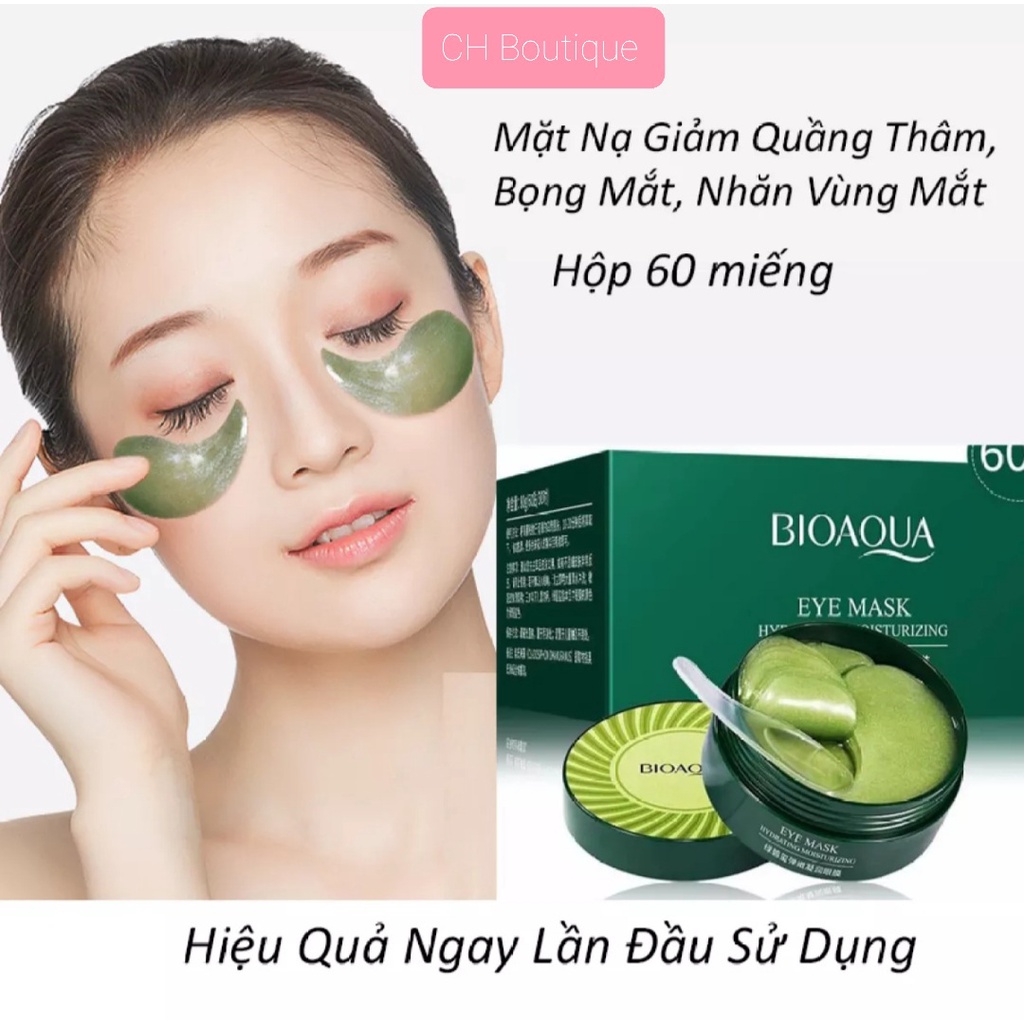 [Hộp 60 Miếng] Mặt Nạ Dưỡng, Giảm Quầng Thâm, Bọng Mắt, Nhăn Mắt Của Bioaqua