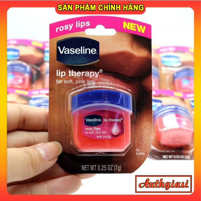 [CHÍNH HÃNG] Dưỡng môi Vaseline mềm mịn chống khô nứt và thâm môi dạng hũ và thỏi