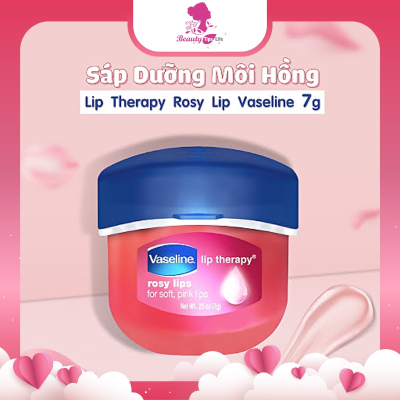 Son dưỡng môi Vaseline mềm mịn chống khô nứt, thâm môi dạng hũ 7gr