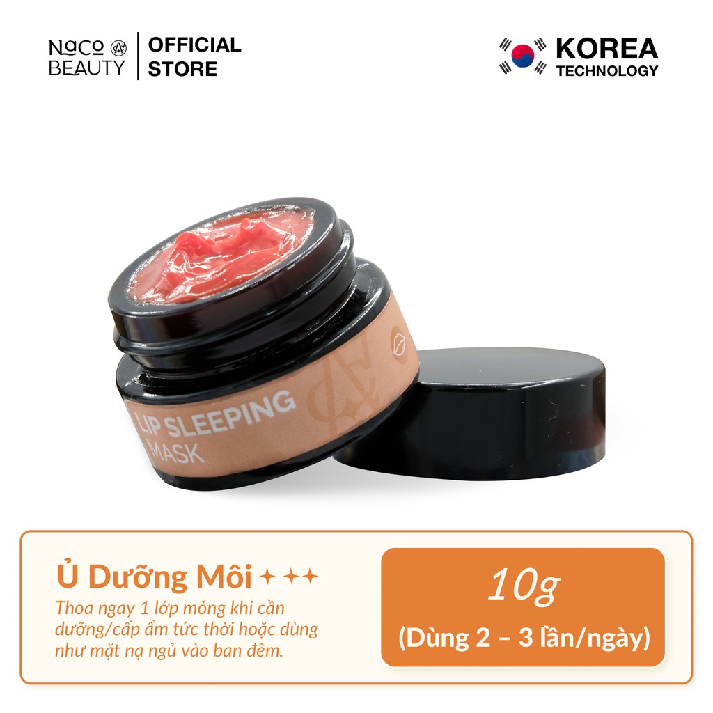 Bộ Combo Mặt Nạ Môi & Tẩy Tế Bào Chết NACOBEAUTY Dưỡng Ẩm Giúp Làm Mềm Môi tẩy tế bào Chết Cho Môi