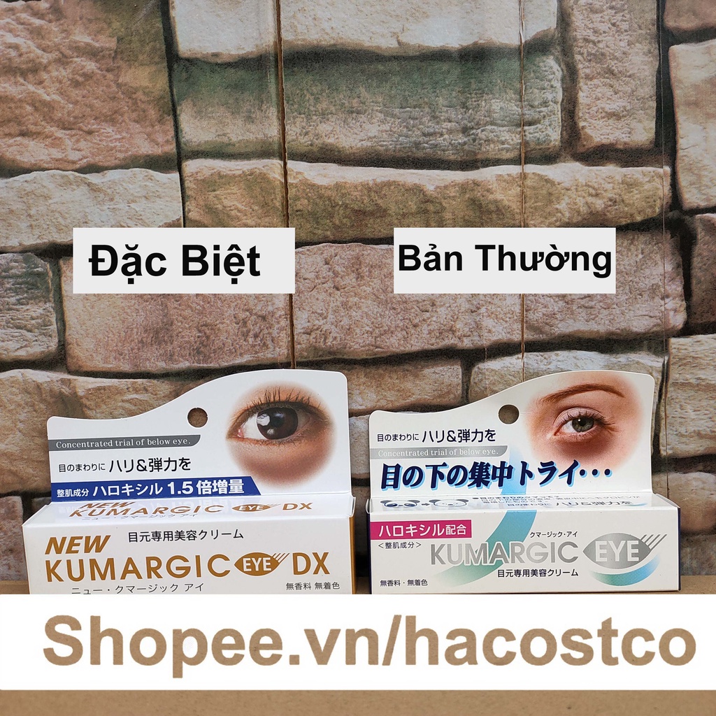 Kem Kumargic Eye 20g của Nhật Hỗ Trợ Cải Thiện Thâm Quầng Mắt