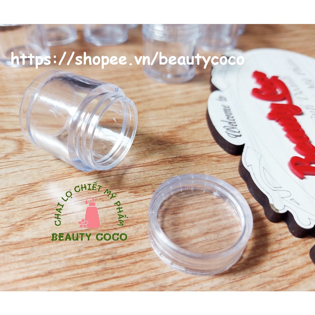 Combo 50 Lọ nhựa chiết mỹ phẩm 10g (hũ 12ml) đựng mỹ phẩm du lịch kem son dưỡng