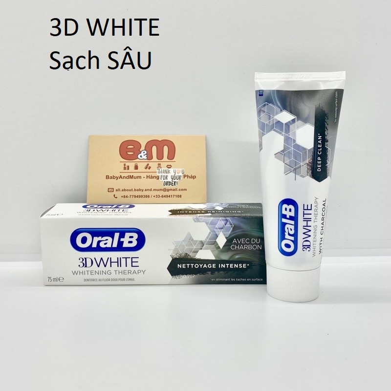 [Made in Germany] Kem đánh răng Oral B các dòng Best Seller của hãng, bill mua tại siêu thị Pháp