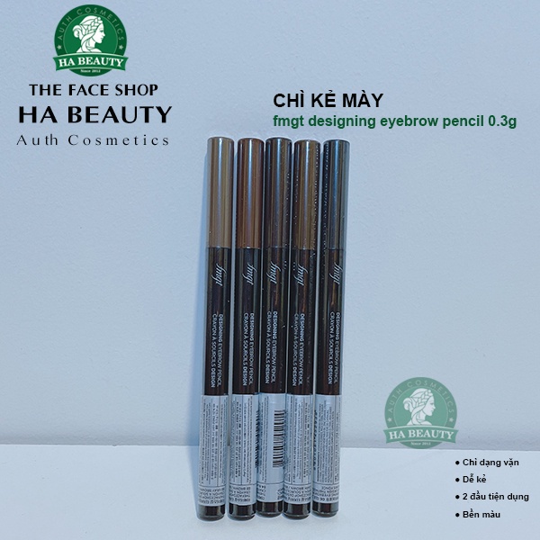 Chì kẻ mày trang điểm chân mày lông mày The Face Shop fmgt Designing Eyebrow Pencil 0.25g