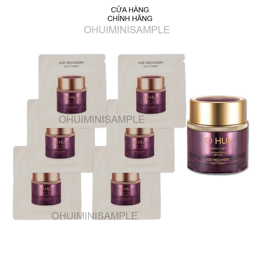 Gói kem dưỡng mắt Ohui tím, giảm nhăn thâm và bọng mắt – Ohui Age Recovery Eye Cream