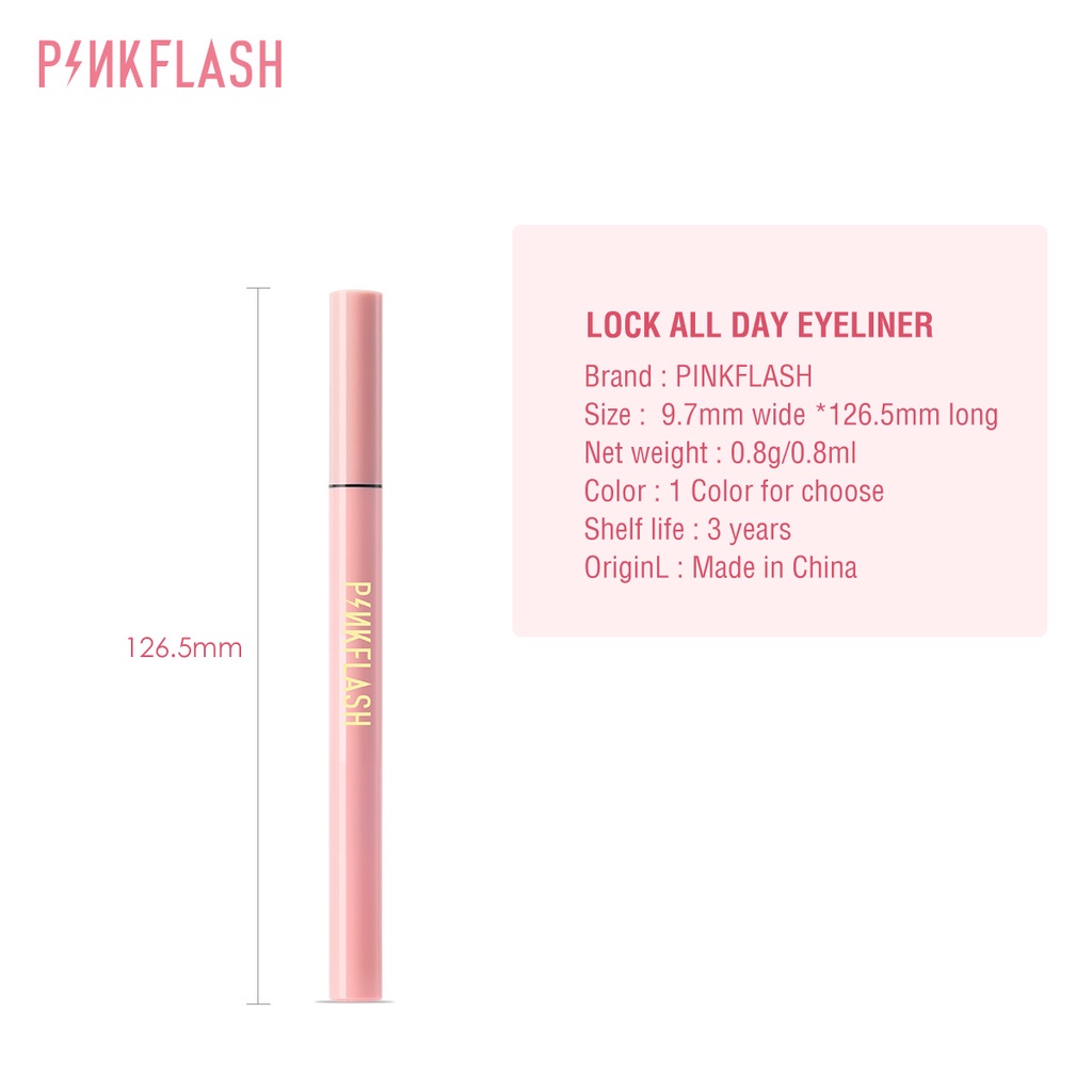 Bút Kẻ Mắt Pinkflash dạng lỏng nhanh khô màu đen màu nâu chất lì chống nước lâu trôi 30g Shop KAMANO mã KM3