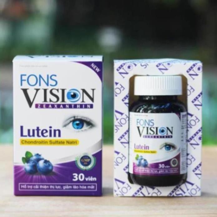 Viên uống bổ mắt Fons Vision – hộp 30 viên giảm mờ mắt, khô mắt, nhức mỏi mắt cho mắt sáng, cải thiện thị lực