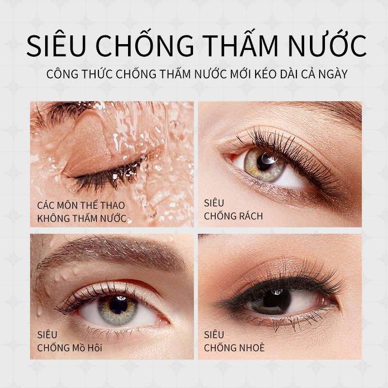 Mascara ZEESEA kháng nước lâu trôi 36h chống nhòe chuốt mi cong vút và dài hơn