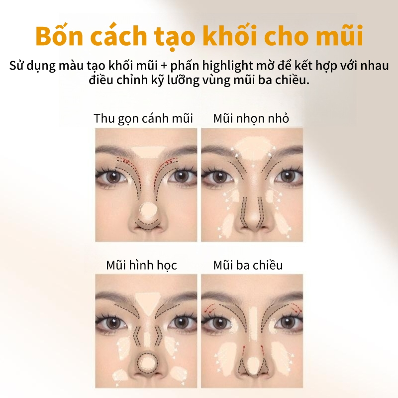 VEECCI Bảng Phấn Bắt Sáng Và Tạo Khối Tự Nhiên Lâu Trôi Chống Nước 9g