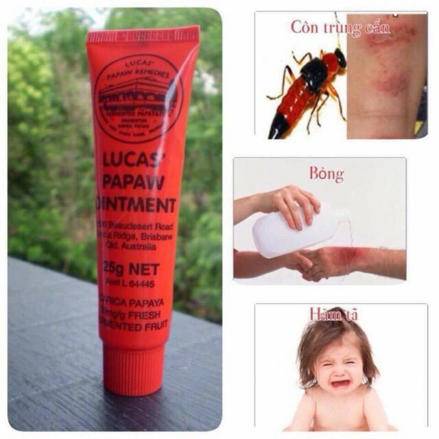 【Từ tp Hồ Chí Minh gửi hàng】Kem Đu Đủ Đa Năng Lucas Papaw Ointment 25g, 75g Dưỡng ẩm, dưỡng môi, ngăn ngừa chàm, giảm ngứa