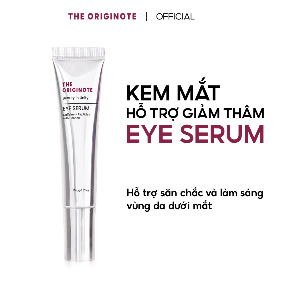 CHÍNH HÃNG✨ The Originote Eye Serum 15g Kem mắt giảm thâm với Caffeine Peptides và chiết xuất cam thảo