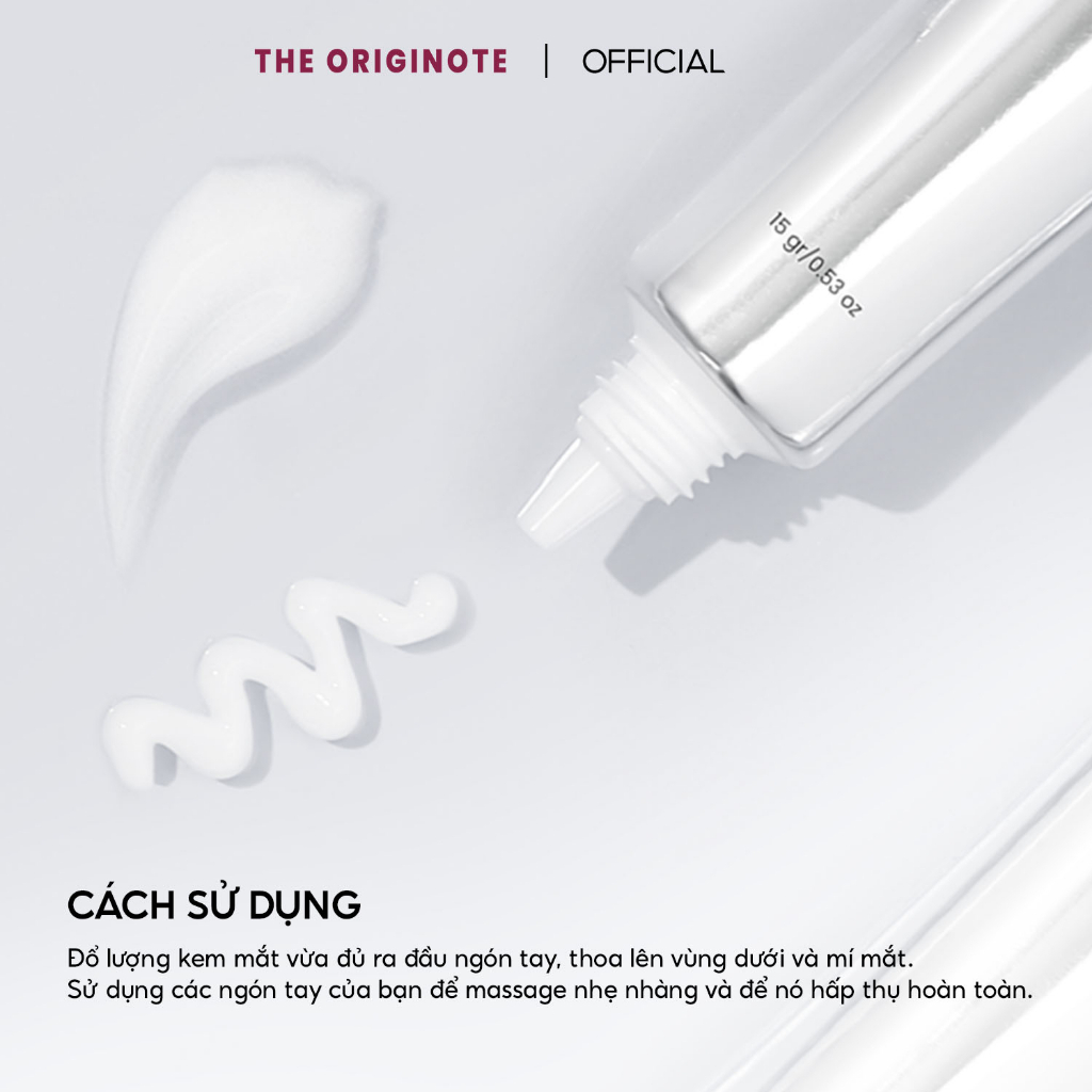 CHÍNH HÃNG✨ The Originote Eye Serum 15g Kem mắt giảm thâm với Caffeine Peptides và chiết xuất cam thảo