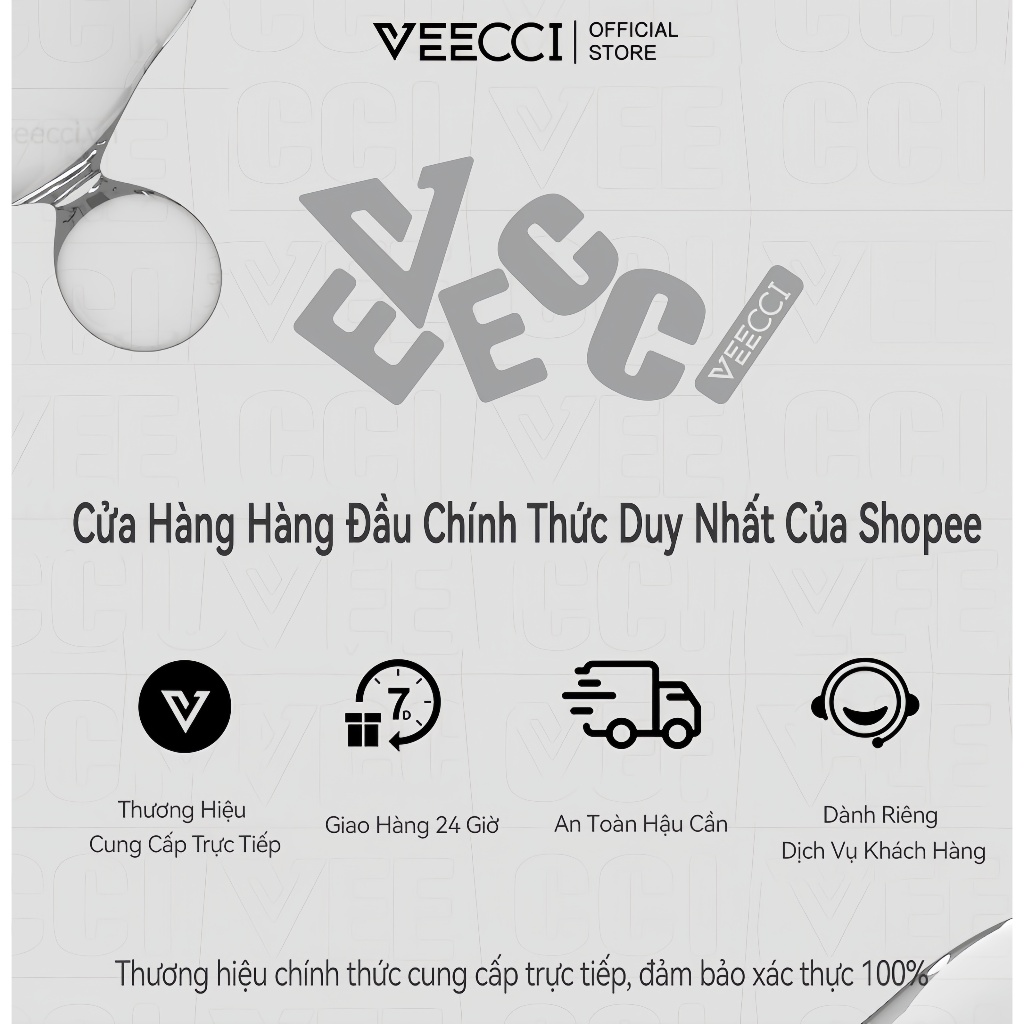 VEECCI Bảng Phấn Bắt Sáng Và Tạo Khối Tự Nhiên Lâu Trôi Chống Nước 9g