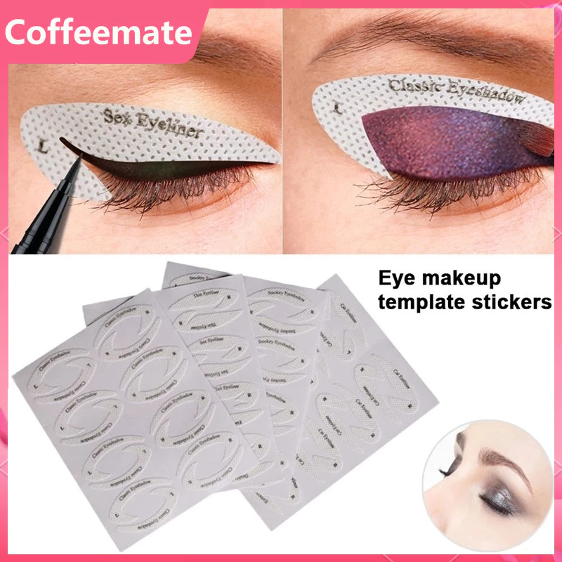 【coffeemate】⚡1 miếng khuôn dán eyeliner kẻ mắt tiện lợi tái sử dụng nhiều lần (Khuôn Kẻ Mắt/Phấn Mắt )