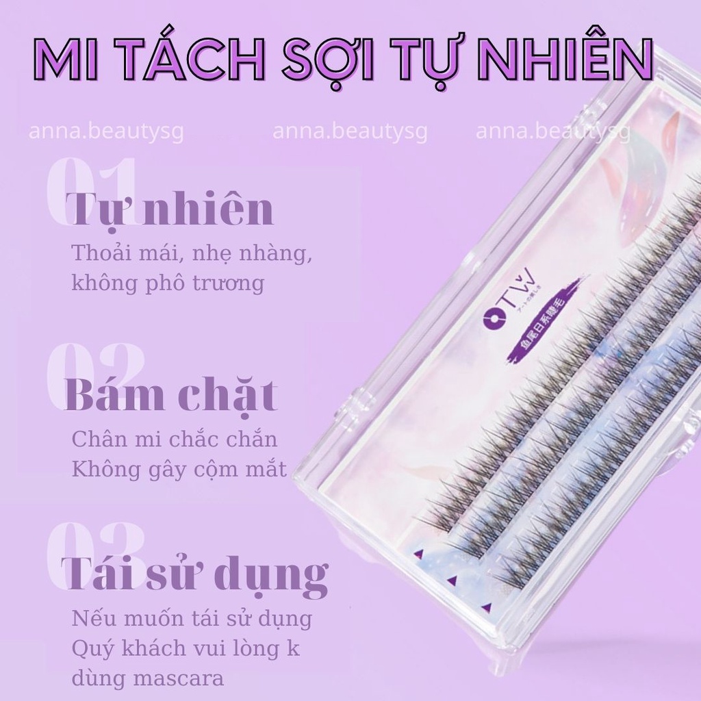 Lông mi giả tự nhiên phong cách công chúa giúp mắt to tròn tự nhiên cao cấp