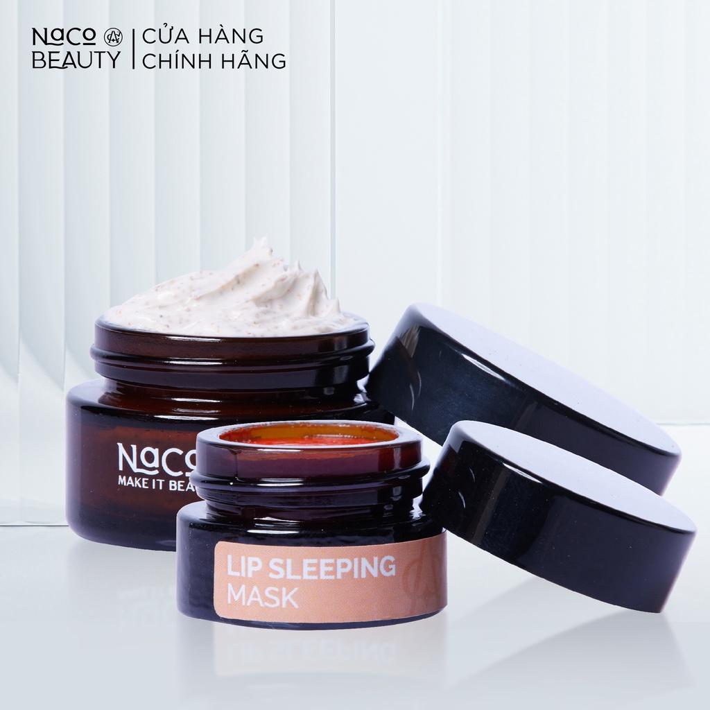Bộ Combo Mặt Nạ Môi & Tẩy Tế Bào Chết NACOBEAUTY Dưỡng Ẩm Giúp Làm Mềm Môi tẩy tế bào Chết Cho Môi
