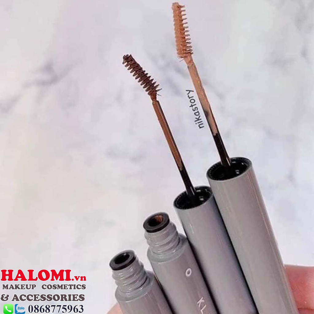 Mascara mày Klavuu chuốt lông mày đầu nhỏ tự nhiên cao cấp chính hãng gồm 2 màu