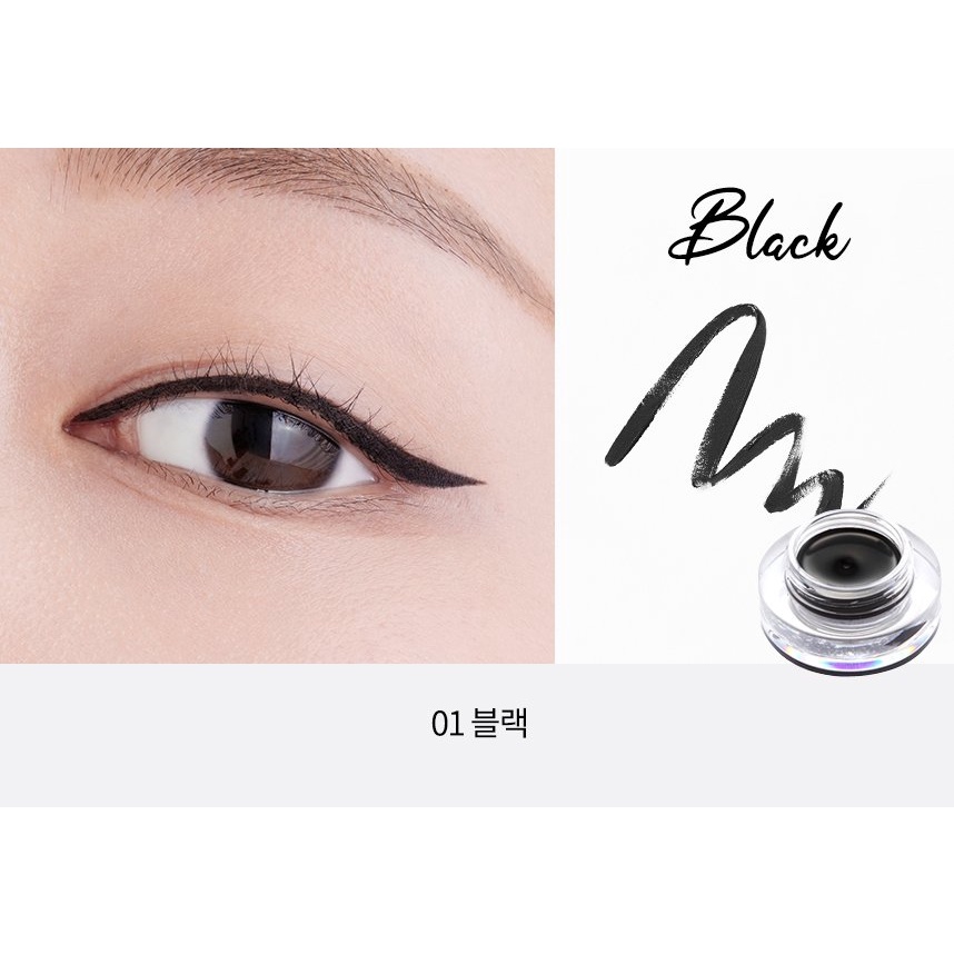 Gel Kẻ Mắt TONYMOLY Chống Lem, Trôi Back Gel Eyeliner 4g huyên dùng cho makeup kẻ mắt TRANCI