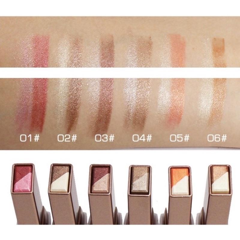 Phấn Mắt 2 Line Dạng Thỏi Lameila Color Eye Shadow Bền Màu, Không Trôi 3.8g