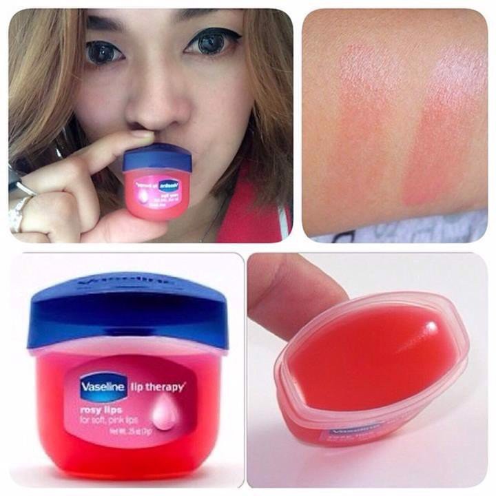 Son dưỡng môi Vaseline mềm mịn chống khô nứt, thâm môi dạng hũ 7gr