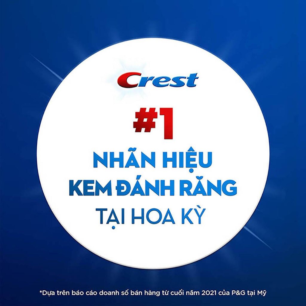 Kem Đánh trắng răng Crest 107/153g (hộp đơn/hộp đôi)