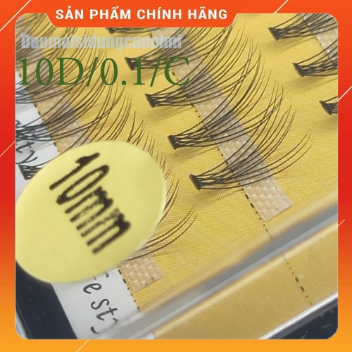 Mi giả tự nhiên dạng chùm Nesura Hàn Quốc 10D/0.1/C, lông mi giả chùm tự nối độ dày 0.1, độ dài 9-14mm