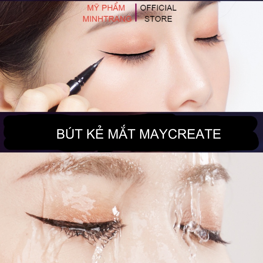 Bút kẻ mắt,kẻ mắt nước Maycreate Eyeline không thấm nước,không lem,không trôi,đầu bút mảnh,đường kẻ sắc nét