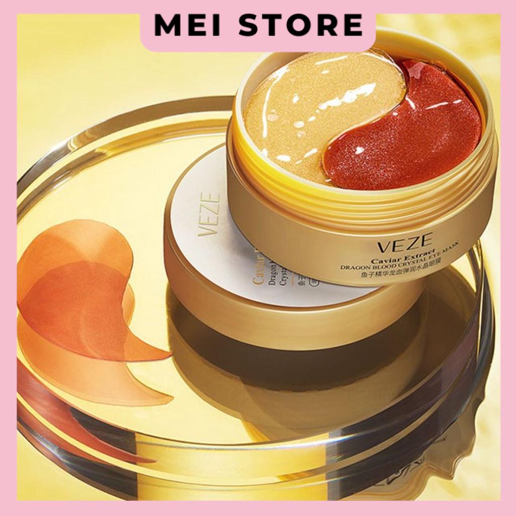 Hộp 60 Miếng Mặt Nạ Mắt VEZE Collagen 2 Màu Giảm Quầng Thâm Mắt Bọng Mắt Nếp Nhăn