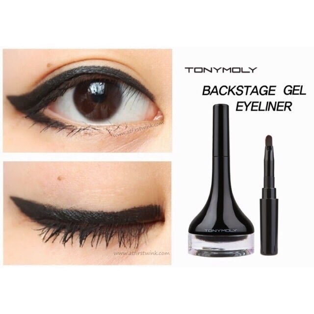 Gel kẻ mắt Tonymoly Backstage Gel Eyeliner Đủ Màu Không Lem Không Trôi Chính Hãng