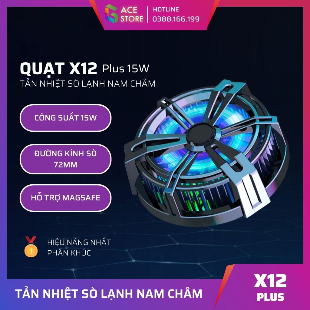 Quạt tản nhiệt nam châm X12