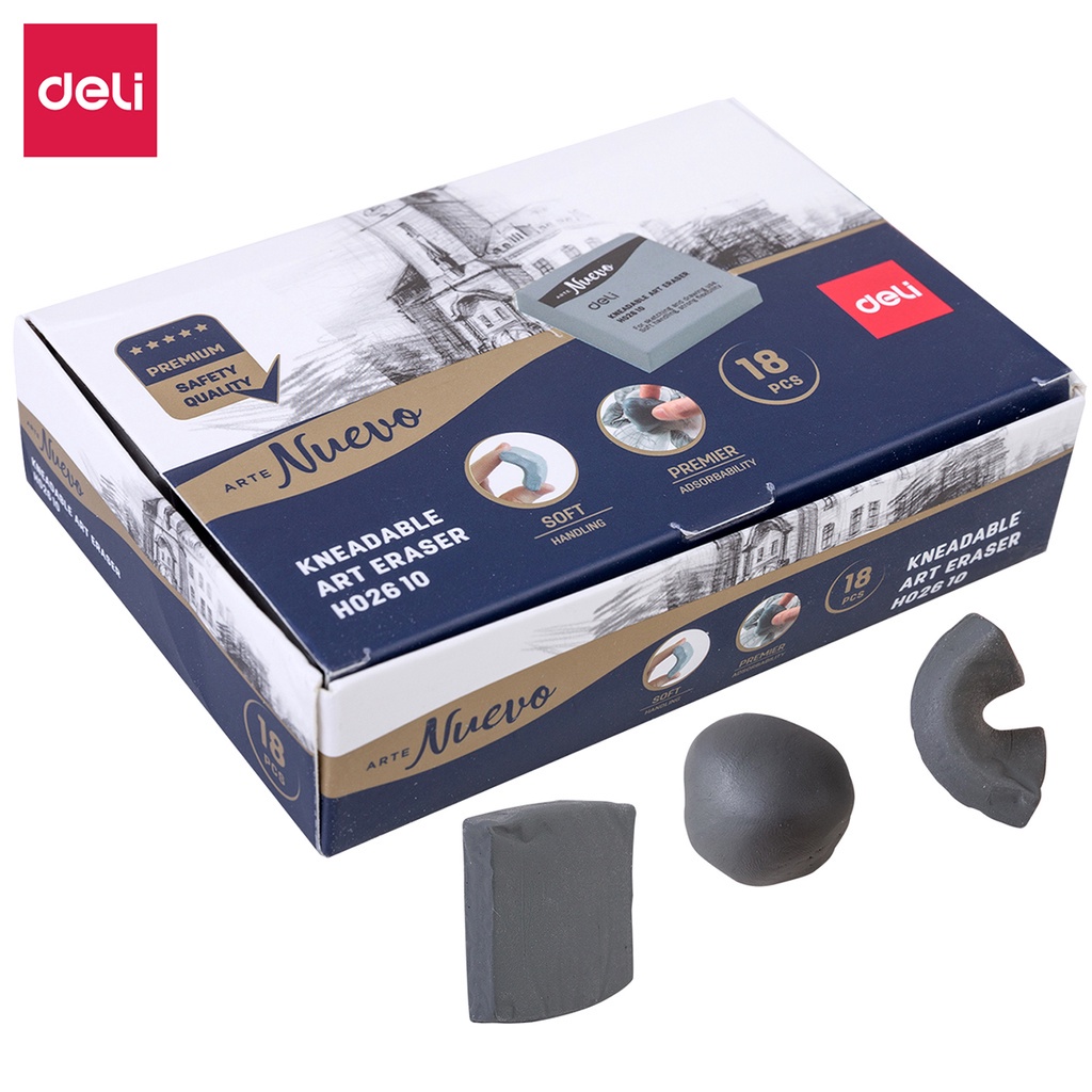 Product image Tẩy đất sét cho mỹ thuật cao cấp Deli - 1 viên - EH02610 2