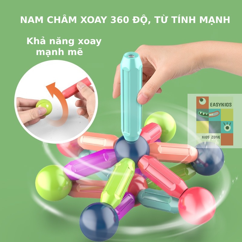 Nam châm  xếp hình,  Đồ chơi xếp hình giúp trẻ phát triển trí tuệ