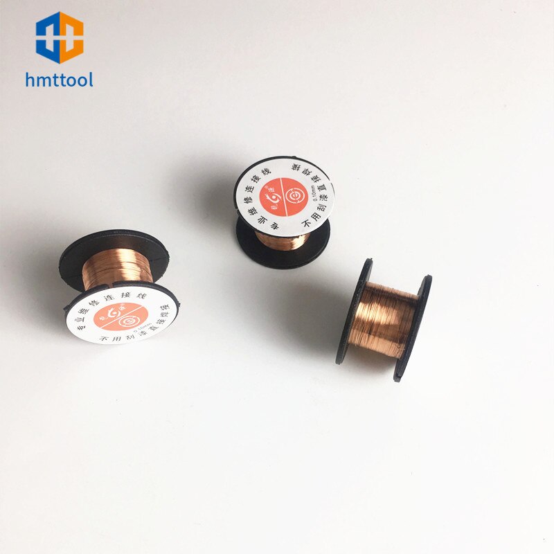 10 Chiếc 0.1MM PCB Liên Kết Dây Đồng Hàn Dây Sửa Chữa Nhảy Dây Cho Điện Thoại Di Động Hàn Dụng Cụ Sửa Chữa