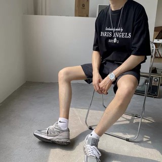 Áo thun Stee Cổ tròn PARIS ANGELS Localbrand ICVCVVNI  Unisex Menwear