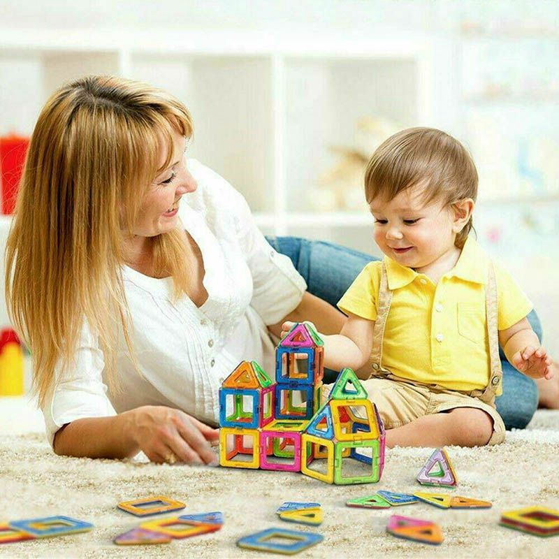 30 / 50 / 100 CÁI Khối xây dựng từ tính Xây dựng Giáo dục Đồ chơi ma thuật cho trẻ em