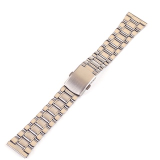 Dây Đồng Hồ Thay Thế Bằng Thép Không Gỉ 18mm / 20mm / 22mm / 24mm Màu Đen / Bạc Cho Nam Và Nữ