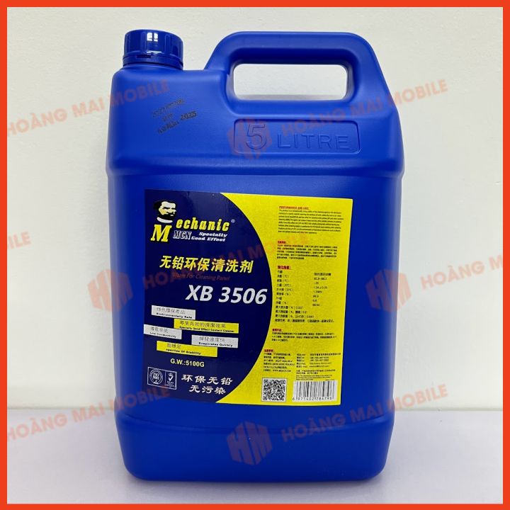 Nước rửa main MECHANIC XB 3506 5000g vệ sinh bo mạch, làm sạch flux, bụi bẩn, dầu mỡ và cặn bẩn sau hàn khò