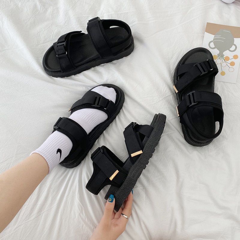 Dép Quai Hậu đi học đế độn cực đẹp phong cách Ulzzang ( đi lùi 1 size)