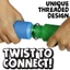 PS1 Pop Tube DIY Căng Ra Và Rút Lại Tự Do Giảm Căng Thẳng Cho Cha Mẹ-Con Tương Tác Trẻ Em Quà Tặng Đồ Chơi Trẻ Em SP1