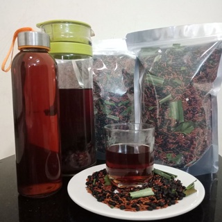 1kg TRÀ GẠO LỨC ĐẬU ĐEN XANH LÒNG LÁ DỨA THƠM RANG TAY