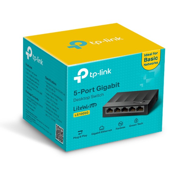 Ảnh Bộ Chia Tín Hiệu Switch Để Bàn TP-Link LS1005G 5 Cổng 10/100/1000Mbps 2