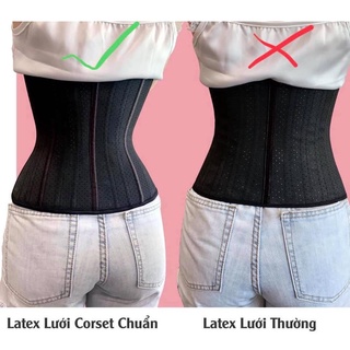 Đai Nịt Bụng Latex Corset Chuẩn 25 Xương Chính Hãng Giảm Mỡ Bụng Siêu Tốc,  Định Hình Eo Thon Gọn