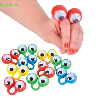 AUGUSTIN Trò đùa thực tế Nhẫn mắt Kính sinh nhật Mắt Đồ chơi Con rối ngón tay mắt Pinata Chất độn Dự tiệc Quà tặng Vòng mắt hoạt động Nhiều màu sắc Nhẫn nhựa trẻ em
